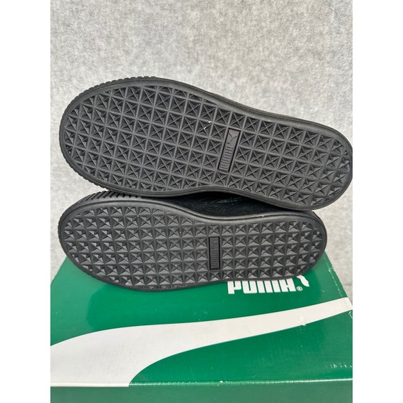 Puma Suede Platform Elemental Casual Sneakers Black Gold Women's Size 6 - Picture 6 of 8